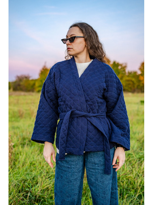 KIMONO BUNDA QUEEN BLUE